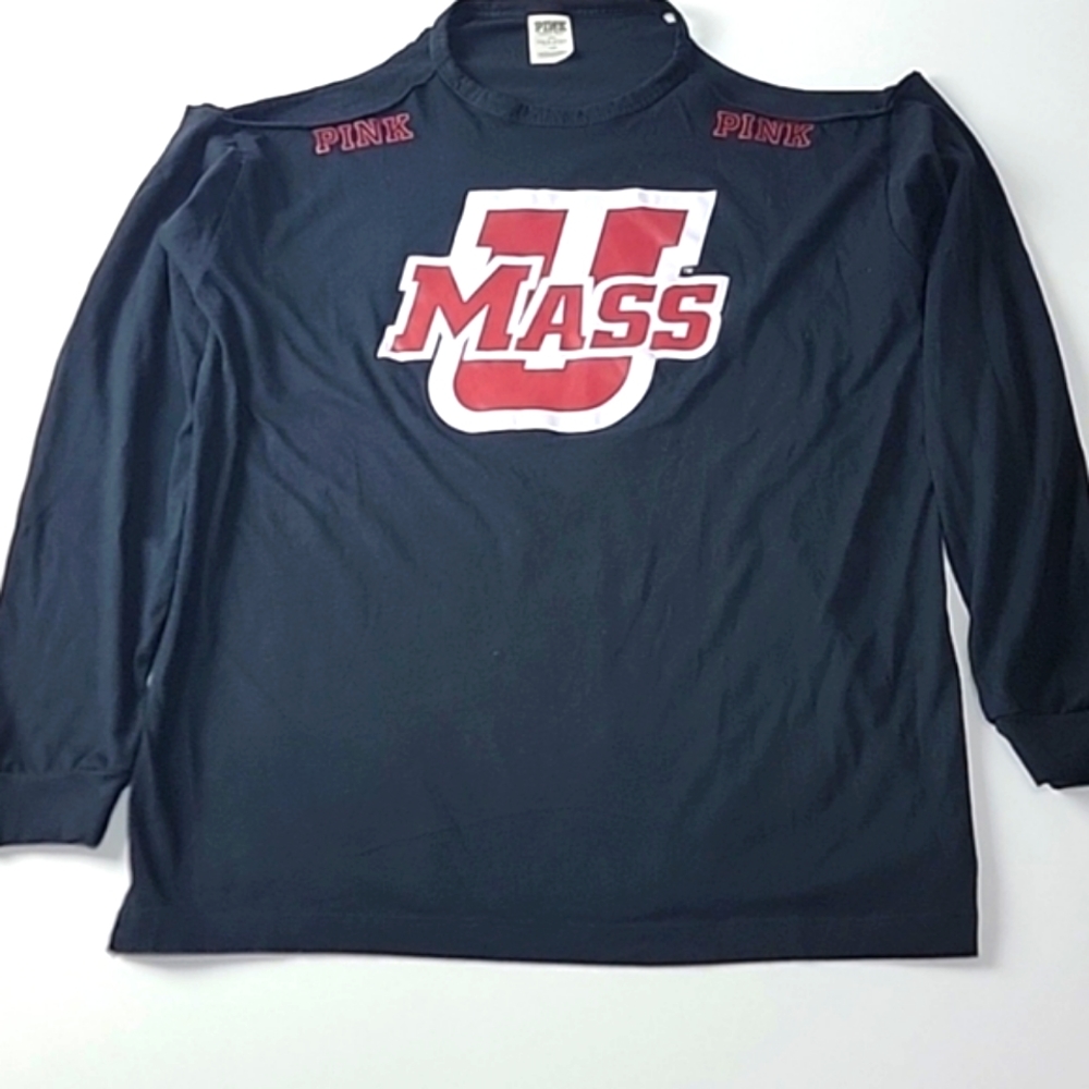 Women Pink University Massachusetts Shirt